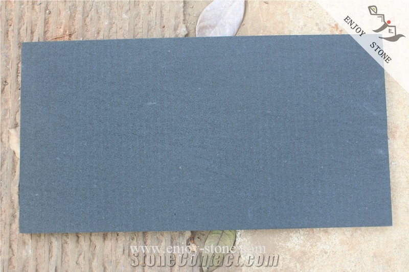 Water Jet Hn Black Basalt Cut Tiles Used for Wall Cladding