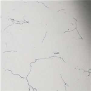 Carrara White Marble Like Quartz Countertops Worktops and Bench Tops 2cm Thick Solid Surfaces