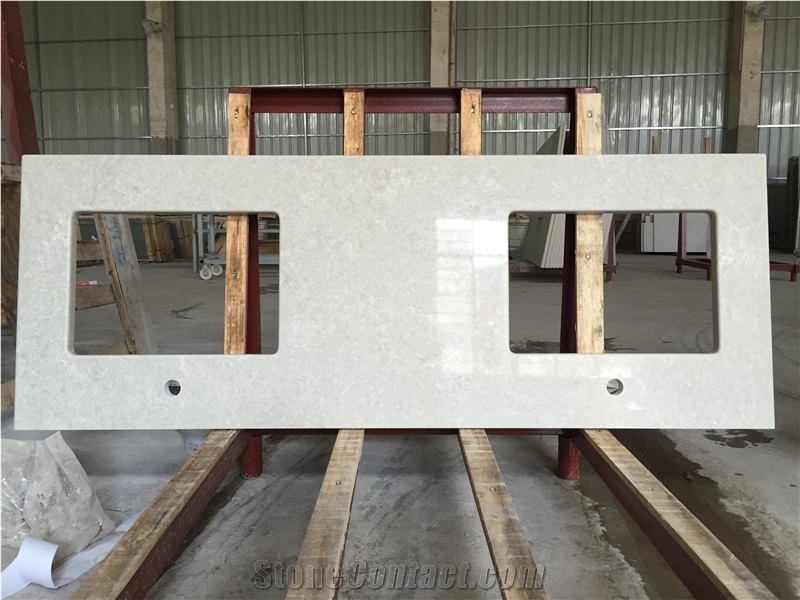 D6131 China Engineered Quartz Stone Bath Top, Veined Collection for Multifamily/Hospitality Projects,Combines Performance and Design,Environmentally-Friendly Slab Size 3200*1600 or 3000*1400