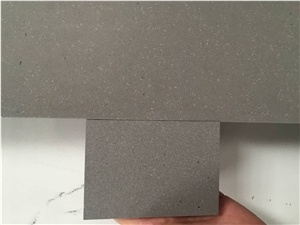 Sleek Concrete China Man-Made Quartz Stone a New Surface Application Meterial for Worktop,High Performance Against Staining,Scratching and Scorching