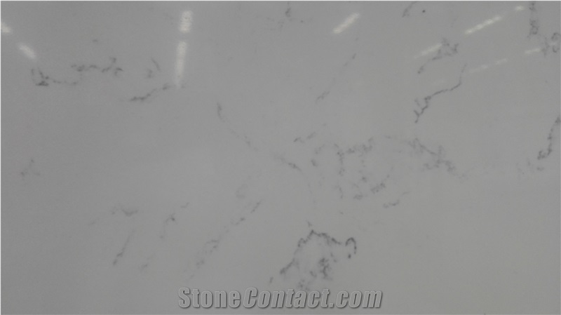 Carrara Quartz Stone Slab& Tiles,New Design Quartz Stone ,China Solid Surface