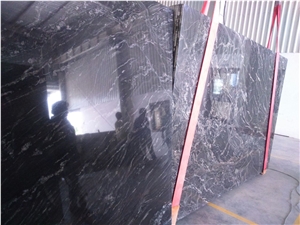 Forest Black Granite Slabs & Tiles ,Silver Paradiso Granites, India Black Granite