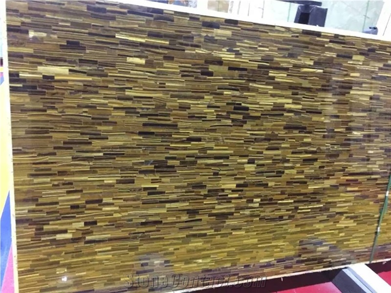 Tiger Eye Stone Onyx Slabs,Polished Yellow Tiger Eye Slabs for Kitchen Decoration