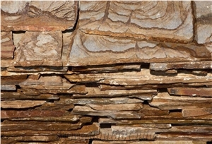 Karystos Brown Slate Irregular Flagstones Tile