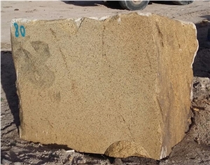 Granite Block, Golden Leaf Granite, Yellow Gold Granite