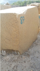 Granite Block, Golden Leaf Granite, Yellow Gold Granite