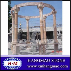 Cheap Red Garden Marble Pavillion Cheap Red Garden Marble Pavillion