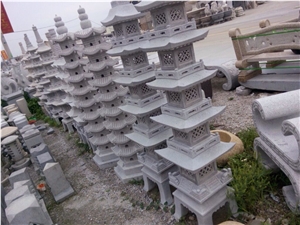 China Local Grey Granite Pagodas for Sale