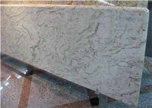 Custom Laminated Bullnose New Indian White Granite Kitchen Countertops