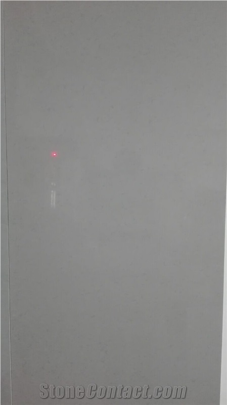 Engineered Quartz Stone Pure Light Grey Quartz Slabs & Tiles