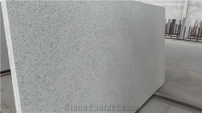 Middle White Marble Quartz Stone,Vein Series Quartz Marble Slabs, Quartz Tiles