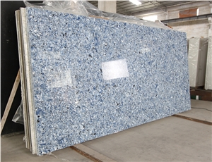 Multicolor Blue Quartz Stone & Ocean Blue Quartz Stone Slab