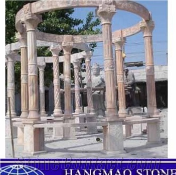 Natural Marble Cheap Outdoor Pavillion Price Gazebo