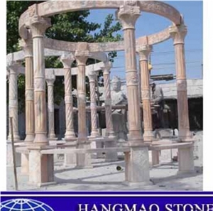 Natural Marble Cheap Outdoor Pavillion Price Gazebo