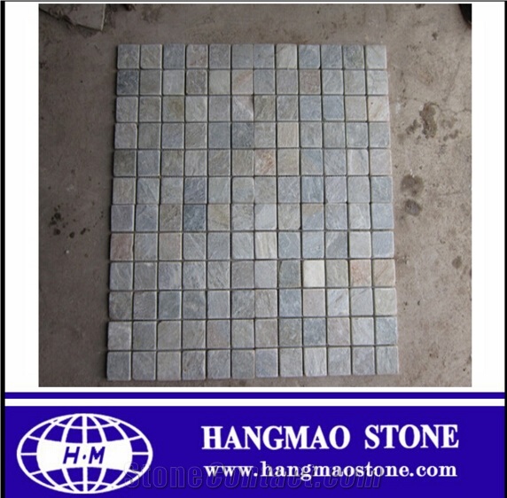 Natural Slate Mosaic Tile, Grey Slate Mosaic