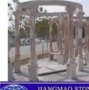 Natural Stone Gazebo for Sale, Beige Marble Gazebo