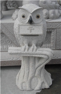 Outdoor Public Granite Stone Mailbox Statue