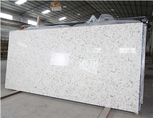 Shining White Quartz Stone Slab & Pure White Quartz Stone