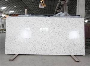 Shining White Quartz Stone Slab & Pure White Quartz Stone