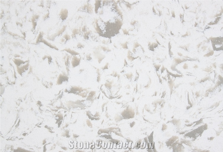 Shining White Quartz Stone Slab & Pure White Quartz Stone