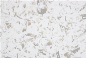 Shining White Quartz Stone Slab & Pure White Quartz Stone