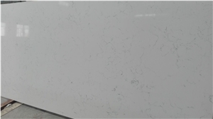 White Artificial Quartz Stone,Artificial Stone Slabs, Carrara White Veined Quartz Stone