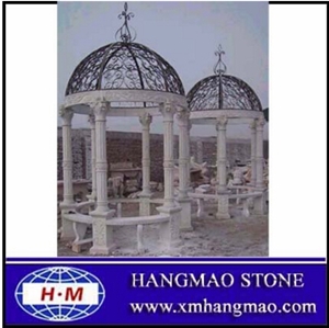 White Marble Gazebo for Sale, Garden Gazebo
