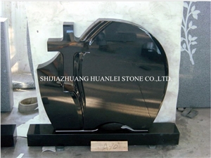Absolute Black Monument, Hebei Black Granite Tombstone/Cross Tombstones/Cemetery Tombstones /Memorial /Gravestone