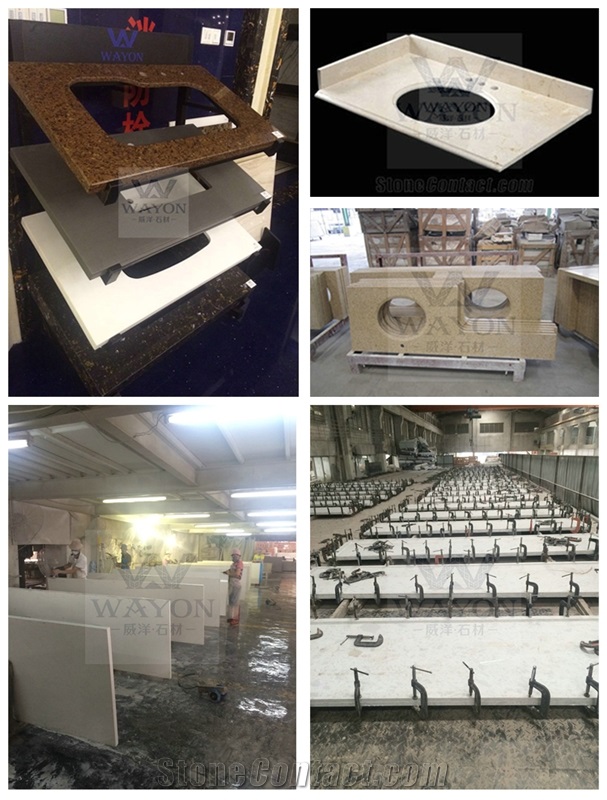 Chinese Pure Orange Quartz Tile for Export