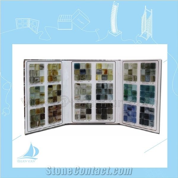 cardboard mosaic tile sample book for display your products