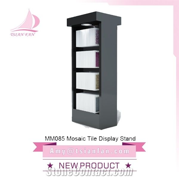 Mosaic Tile And Mable Stone Display Rack In Showroom