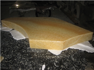 Honey Onyx Glass Led Panel