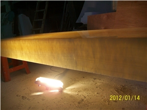 Honey Onyx Glass Led Panel
