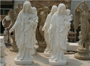Blessed Virgin Mary Sculpture Statue Handcarved Sculptures Western Statues