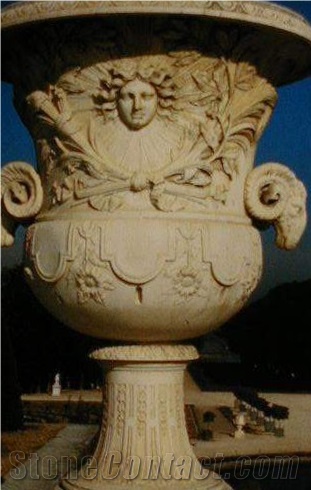 Brown Limestone Planter Pots Planter Vases Flower Pots Flower Vases