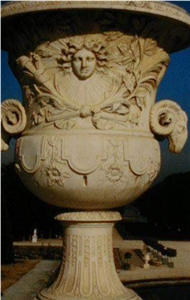 Brown Limestone Planter Pots Planter Vases Flower Pots Flower Vases
