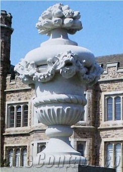 Flower Pots White Marble Planter Pots