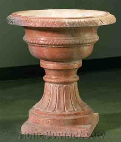 Flower Pots White Marble Planter Pots