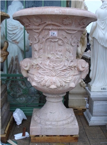 Flower Pots White Marble Planter Pots
