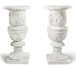Limestone Flowerpots, Yellow Limestone Pots