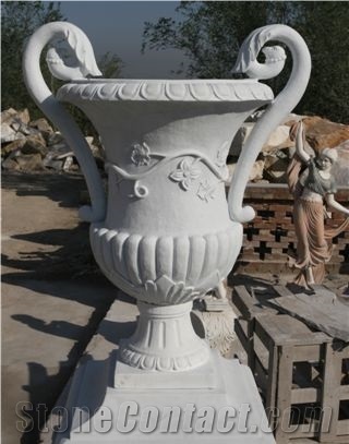 Limestone Flowerpots, Yellow Limestone Pots