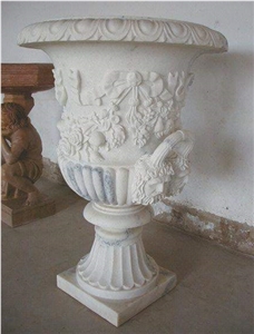 Limestone Flowerpots, Yellow Limestone Pots