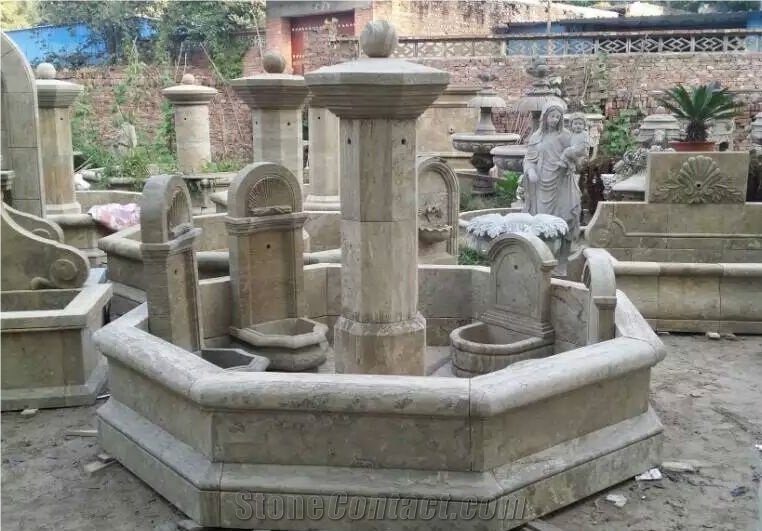 Old Classical Garden Fountain Water Fountain Granite Fountain Sculpture Fountain