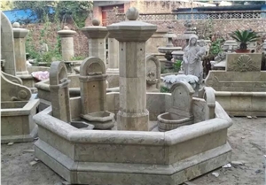 Old Classical Garden Fountain Water Fountain Granite Fountain Sculpture Fountain