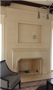 White Marble Fireplace Mantel Sculptured Fireplace