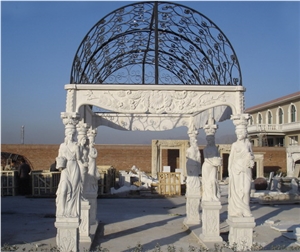 White Marble Gazebo Garden Gazebo