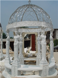 White Marble Gazebo Garden Gazebo