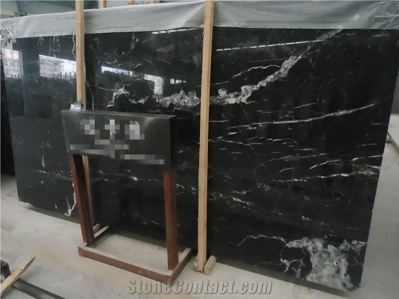 Dakara Black Marble Slab, Black Marble Slab & Tile