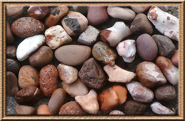 Red River Stone Pebble Red Heart / Merah Hati