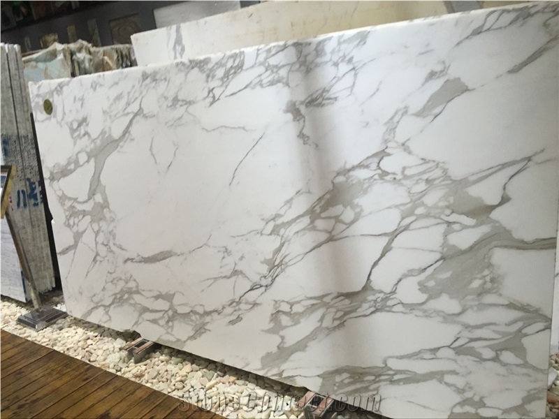 Statuario White Marble Floor Tiles, Snowflake White, Italy White Marble